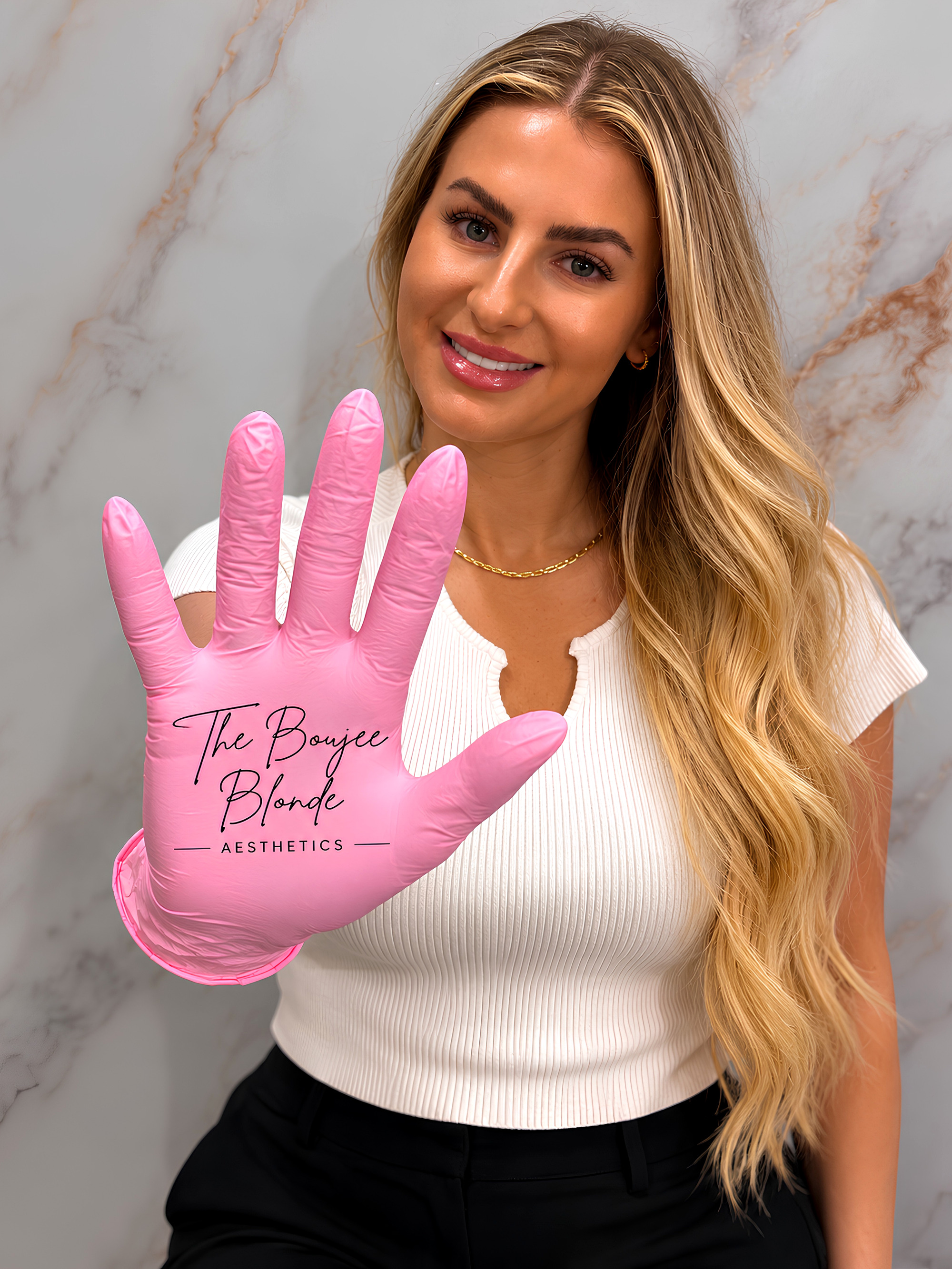 The Boujee Blonde branded glove
