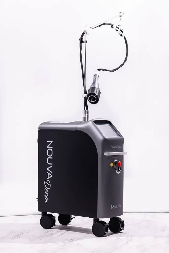 NouvaDerm laser system inside The Boujee Blonde Aesthetics private treatment suite